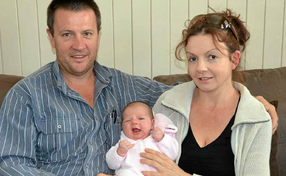 Darryl Evans and partner Nicola Beggs met at work and now have a beautiful baby girl, Bridgit Annette.